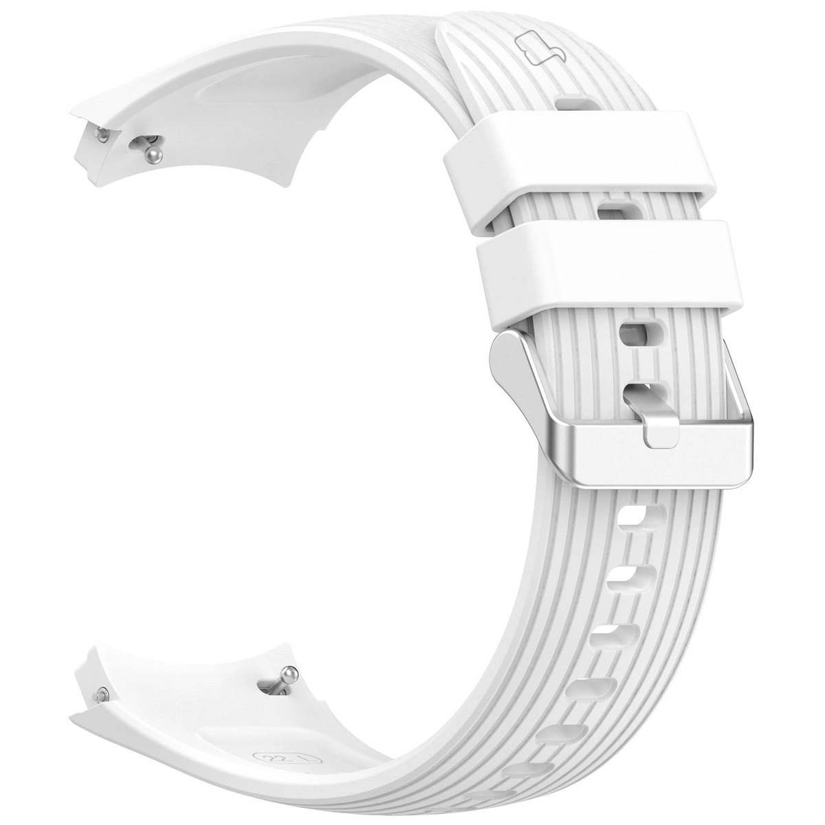 Silikonowy pasek Bizon Strap Watch Silicone T ukazany od tyłu do Huawei Watch 5 46 mm